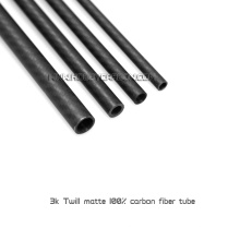 Tube de fibre de carbone ronde de couleurs personnalisées